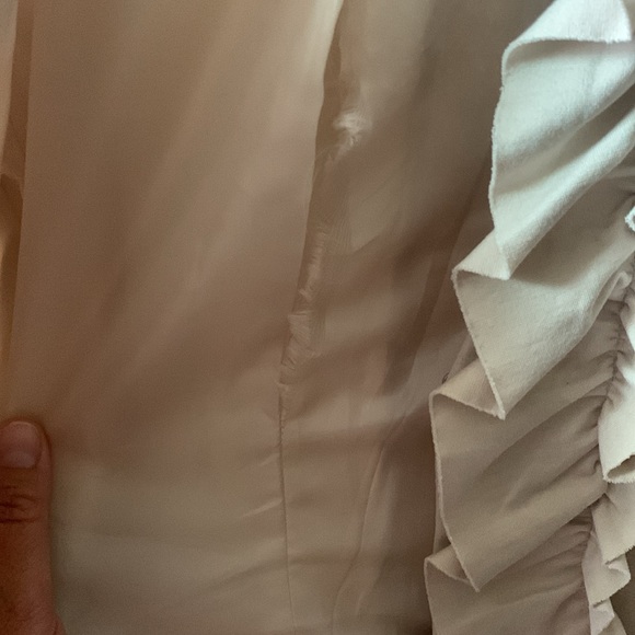 Light Tan Ruffled Jacket - Picture 2 of 4